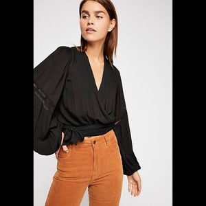 Free People Dream Girl Wrap Top
